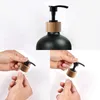 Dispensador de jabón líquido Botella de plato de 500 ml con bomba de bambú Recipiente de loción de mano recargable de cocina para decoración de granja 221207
