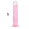 Sexspielzeug-Dildo, 3 Größen, durchscheinend, weiches Gelee, großer realistischer gefälschter Schwanz, Penis-Butt-Plug, Spielzeug für Frau, Männer, Vagina, Anal-Massage