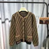 Pulls pour femmes designer 2020 automne et hiver vieille fleur lettre pull à col en V veste avec tempérament mince jacquard cardigan à manches longues femme T4XW