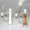 Уловка из стеклянной пепла для кальяна водяной трубы Bongs 45 -градусная перколатор для душа один внутри 14 -миллиметрового соединения толстых пепеццов