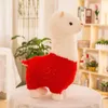 Gevulde pluche dieren creatief pluche speelgoed schapenpop alpaca kussen schattige poppen