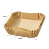 Baking Tools 100pcs Air Fryer Disposable Paper Liner Mat Square Steamer Basket Barbecue Oven Cooking Oil Mats For Kitchen