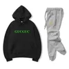 Survêtements de créateurs pour hommes Sweats à capuche Pantalons Ensemble SweatSuit à capuche Hommes Sweat Costumes Patchwork Noir Solide Marque Printemps Automne Hiver Sweat à capuche Jogging Sportsuit S-3XL