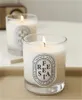 200g Soja Cera perfumada velas perfumadas com caixa de presente copo de vidro Planta de ￳leo essencial de vela sem fuma￧a de aromaterapia
