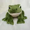 16 cm Söt grön groda verklig plysch leksaksimulering sittande grodor fyllda mjuka mini djurdockor födelsedag julklapp till barn