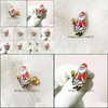 Pins Brooches 10Pcs Master Apron Lapel Pin Santa Masonic Christmas Badge Custom Enamel Metal Pins Brooch Mason Cartoon Xmas Men Dro Dhifl