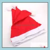 Party Hats Christmas Santa Claus Hats Red And White Cap Party Hatsfor Santaclaus Costume Xmas Decoration For Kids Adt Christmashat S Dhaig