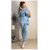 Kvinnors tvåbitar byxor Kvinnor Tracksuit Autumn Winter Fleece Thicken Hoodies och Sweatpants Suits Casual Warm Sweatshirts Jogging 221207