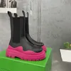 Hot mais recente mulher botas pneu bota tempestade se caça na plataforma de cristal de couro de bota de bota martin tornozelo de moda anti-lixo