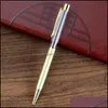 Ballpoint Pens Pachne Prezentacje świąteczne prezenty krystaliczne długopis pen z pensjonatem pusty pływający brokat majster