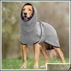 Dog Apparel Autumn Winter Outdoors Dog Clothing Pets Dogs Fashion Thickening Keep Warm Pure Color Clothes Pattern 18Hk J2 Drop Deliv Dhcmd