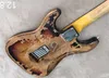 Lvybest SRV Handmade Cultural Relic Electric Guitar Alder Body Maple Neck Pure Retro Natural Color Neck And Inlay