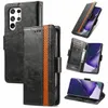 Casos de telefone da carteira para Samsung Galaxy S23 S22 S21 S20 Note20 Ultra Note10 Plus Color PU PU PU Caso magn￩tico Flip Stand Stand Case com slots de cart￣o