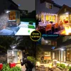 Luci da parete solare Movone Sensore Sicurezza Dummy Camera wireless Outdoor IP65 Waterproof 77 LED LED 3 Modalità per giardino domestico