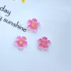 Nail Art Decorations 50Pcs 10mm Mini Colorful Beautiful Flower Resin Mix Colors Floral Charms Shaped Manicure Supplies