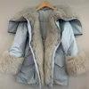 Women's Down Parkas Winter Vintage Cotton Padded Jacket Women Overcoat Loose Inside Imitation Mink Fur Thick Warm Parka Female Cardigan Short Coat 221207