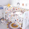 RAIRO DEI LETTO 5 pezzi set nati per bambini per bambini Riduttore protettore per bambini Sleeptive Fence Cotton Stampting Foglio 221208