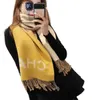 Klassisk design Cashmere Warm Scarf Herr- och kvinnors vinter stora monogrammade sjal 211230 Q8UE#