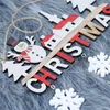 Christmas Decorations 2022 Hanging Pendant Santa Claus Wooden Door Decoration For Home Happy Year Xmas Navidad Noel Gifts