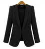 Trajes para mujer Blazers Tallas grandes Mujeres de negocios Oculto Pecho Primavera Otoño Colores sólidos Manga larga Blazer Oficina Ropa de trabajo 221207