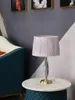 Tafellampen licht luxe warme lamp studie woonkamer geplooide romantisch slaapkamer bedbed