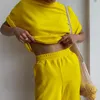 Damskie dresy ustawione kobietę 2 sztuki letnie krótkie i koszulki luźne oversize o-drock sets sets damskie stroje klasyczne dres.