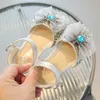 Baby Girl Shoes Soft Pu Diamond Bow Flats for Girls Kids Petits enfants Chaussures décontractées Taille 21-35