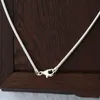 Chokers Elegant Simple Choker Collars Necklace For Women Real Pure 925 Sterling Silver Jewelry 16 18 20 22 24 Inch 221207