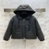 23SS FW Hoodie Hoodie سترات قابلة للعكس مع نمط خطاب Mongram مصمم خمر معطف Parka Girls Milan Runway Designer Puffer Long Sleeve Tops Outwear