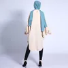 Etnik Kıyafet Türkiye Abaya Kaftan Kadınlar Gevşek Midi Elbise Müslüman Batwing Kolu Büyük Boy Kaftan Türk Malezya İslam Arapça Jilbab