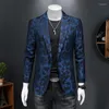 Herrdräkter Ankomst Casual Blazers för män Elegant elegant bröllopsdräkt Homme Terno Masculino 5xl Big Size Prom Blazer Hombre XZ009