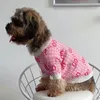 Abbigliamento per cani di marca Maglione caldo per animali domestici Abbigliamento per cani di marca Cappotti meteorologici Abbigliamento per cuccioli Maglioni di cotone Somma