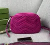 디자이너 Marmont Velvet Bags 핸드백 여성 브랜드 Tassel Shoulder Bag Luxury Handbags 골드 체인 패션 크로스 바디 백 지갑