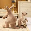 Fabricants de jouets en peluche kangourou mère et fils de 28cm, poupées kangourou australiennes, cadeaux pour enfants, vente en gros