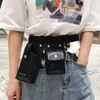 Midjeväskor Kvinnor märke Fanny Pack Fashion Leather Belt njur med hög kapacitet Vattentät multipocket Pack Banana 221208