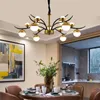 Chandeliers Modern Minimalist Villa Home Living Room Dining LED Chandelier Lighting Nordic Luxury Bedroom Study