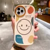 Painted smiley face three-in-one mobile phone case for iphone 14 pro max