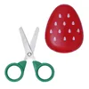 Ciseaux en acier inoxydable pour enfants outils à main créatifs fruits autocollant magnétique dessin animé ciseaux