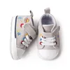 Baby First Walkers canvas borduurwerk Sneakers ster print pasgeboren sportjongens meisjes schoenen baby peuter anti-slip schoenen