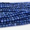 Collane di perline all'ingrosso naturale a 5,5-6 mm kanite lisce rotonde perle sciolte per preparare la collana bracciale gioiello fai-da-te 221207