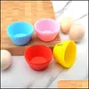 Kuchenwerkzeuge Mode 7 cm runde Form Sile Muffinförmchen Kuchen Cupcake Liner Backform 7 Farben Wählen Sie Ly 449 V2 Drop Lieferung Home Gard Dhl0P