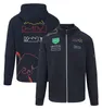 F1 Winter Hoodie Team Mundur Zipper Stand-Up Obroź