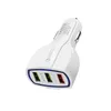 QC3.0 Chargeur USB de voiture Charge rapide Chargeur de téléphone portable 3 ports Chargeurs de charge rapide pour iPhone 12 13 14 pro max Tablette Samsung S21 S20