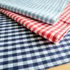 Serviette De Table Bleu Rouge Blanc 3pcs Serviette De Cuisine À Carreaux Qualité Coton Cadeau Style Américain Thé