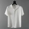 Tracki męskie przybycie chłodne i cienkie koszulki z krótkim rękawem dwuczęściowe solidne koszulki domowe garnitury męskie rozmiar m-4xl 221208
