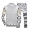 Herrspår på våren och höstens sportkläder Twopiece Suit Jacket Pants Casual 221207
