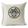 Dekorativ örngott lyxdesigner Fashion Square Cushion Sofa Pillows Letter Printed Home Textiles Pudow Case