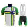 Ensembles de course 2022 Brésil équipe cyclisme Jersey ensemble homme vélo costume à manches courtes vêtements vélo Maillot