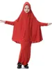 Roupas étnicas H1309 mais recentes garotas muçulmanas hijab com manga de caça superior vestido confortável entrega rápida