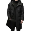 Herren Daunenparka Winter Weiße Ente Jacken Mit Kapuze Langer Mantel Dicke Warme Mode Marke Parka Plus Größe 5XL 221207